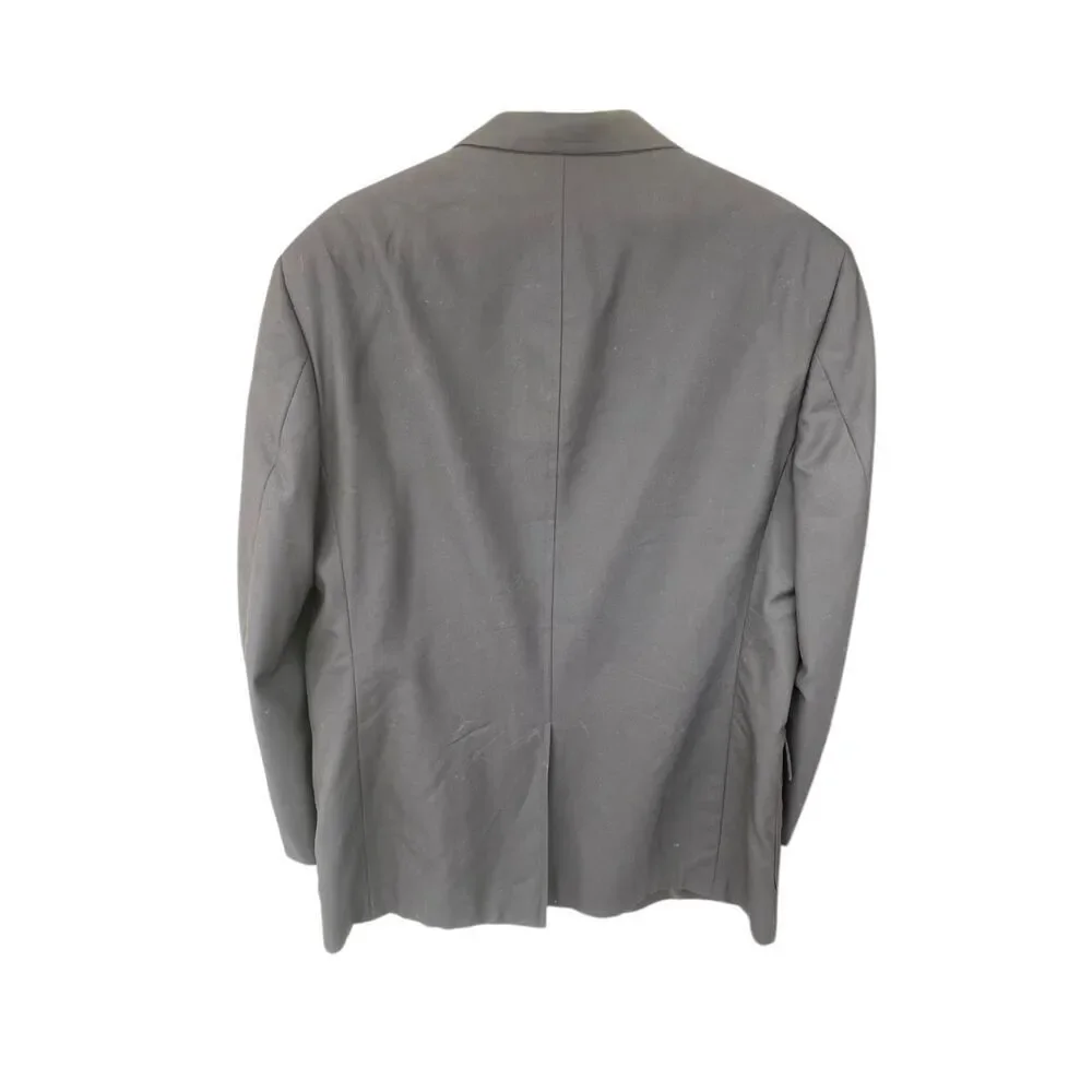 Brooks Brothers Madison Loro Piana Wool Blazer Mens 43 black Gold Buttons